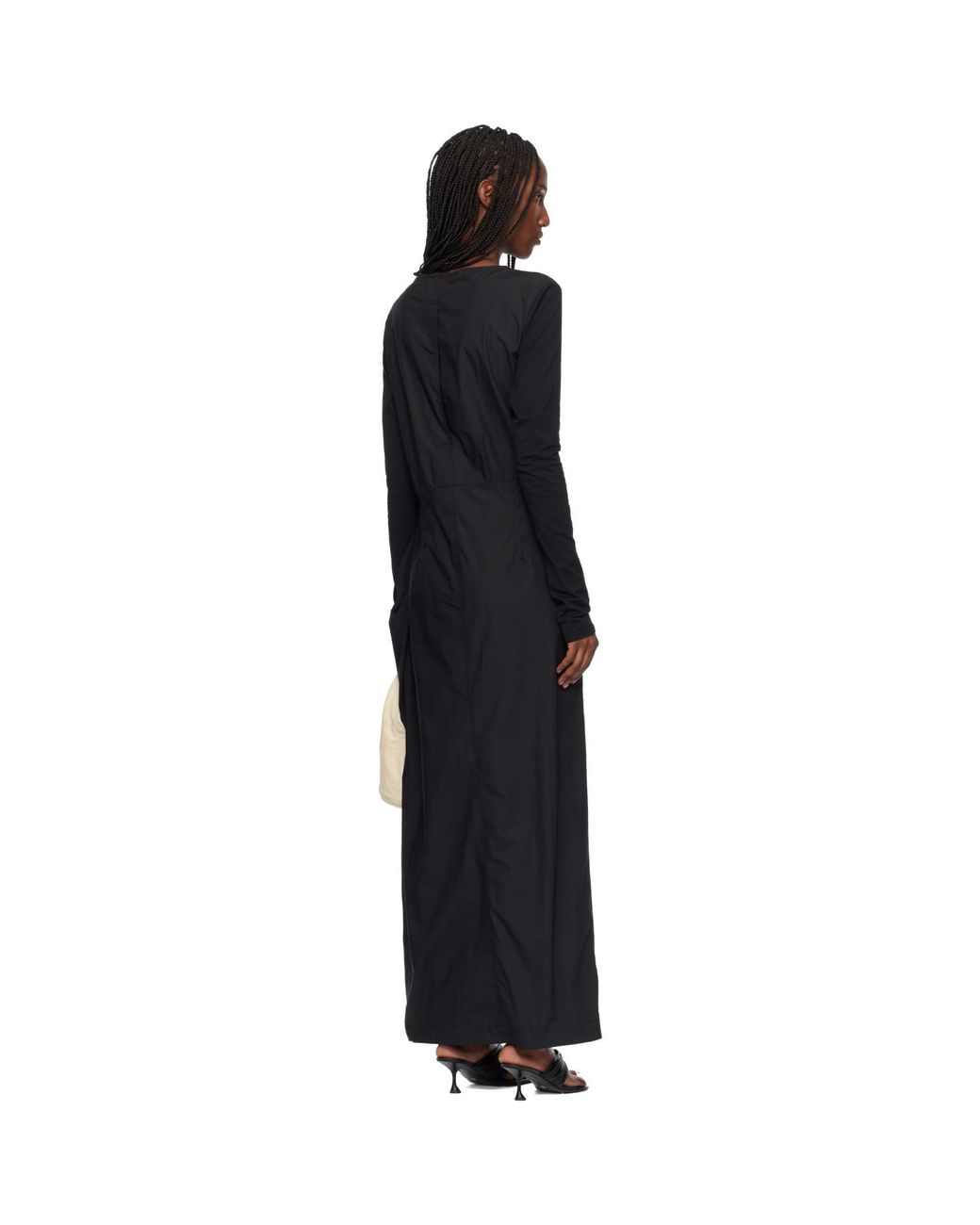 Our Legacy Black Twisted Maxi Dress