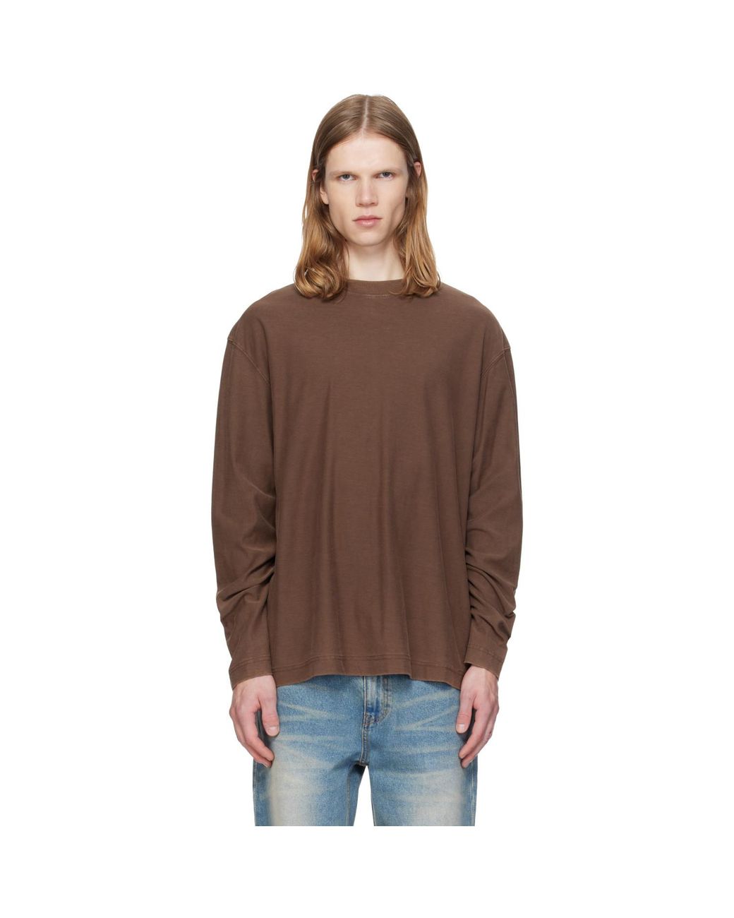 MMIC Brown Veil Longsleeve T-Shirt for men