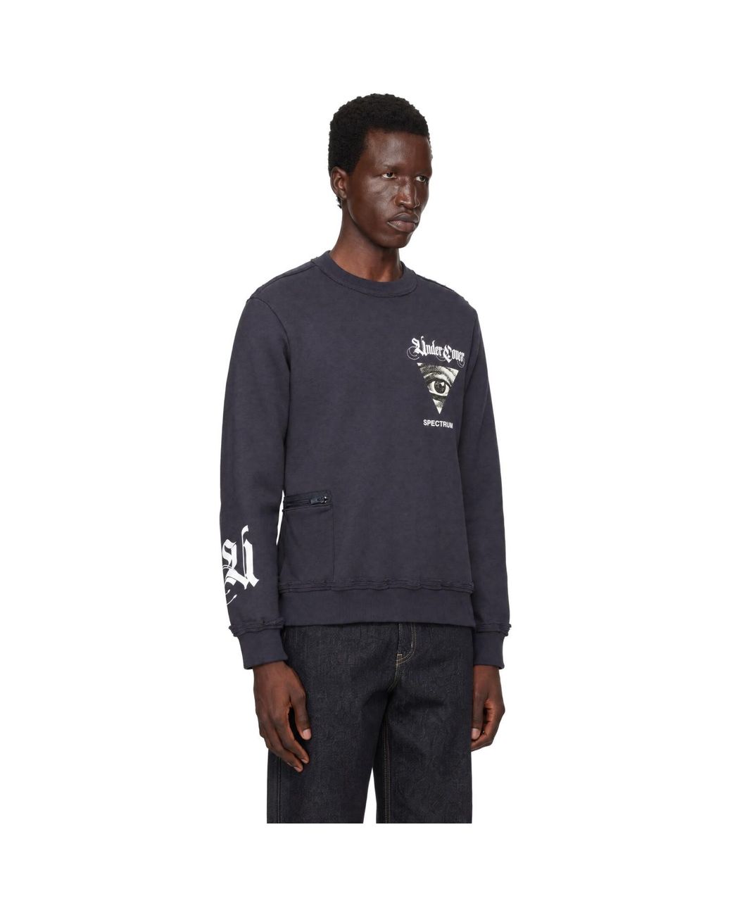 Pull Molletonné Up2F9803 Bleu Marine Undercover pour homme en coloris Blue
