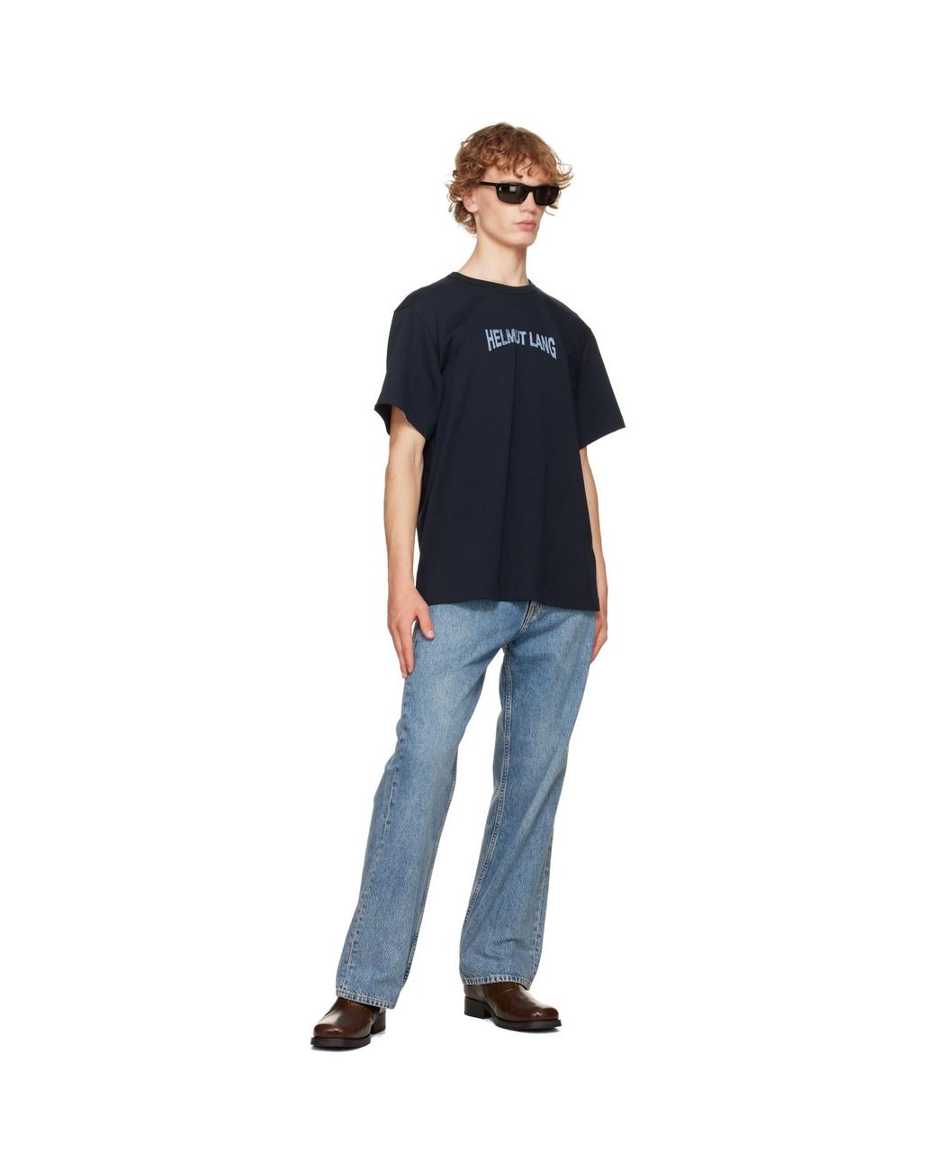 Helmut Lang Blue Ticket T-Shirt for men