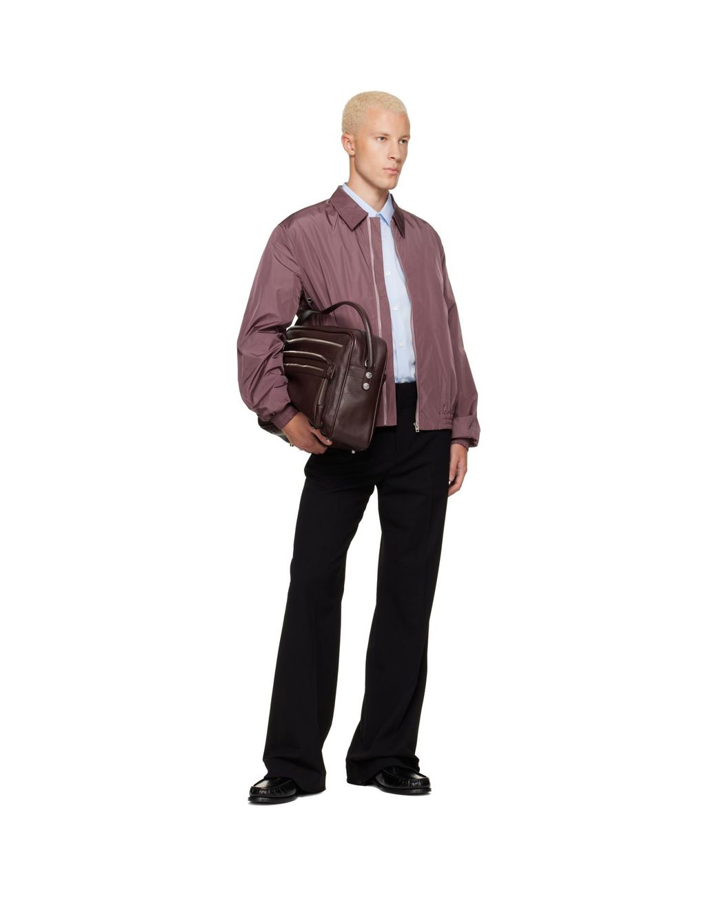 Acne Purple Lightweight Nylon Jacket for men