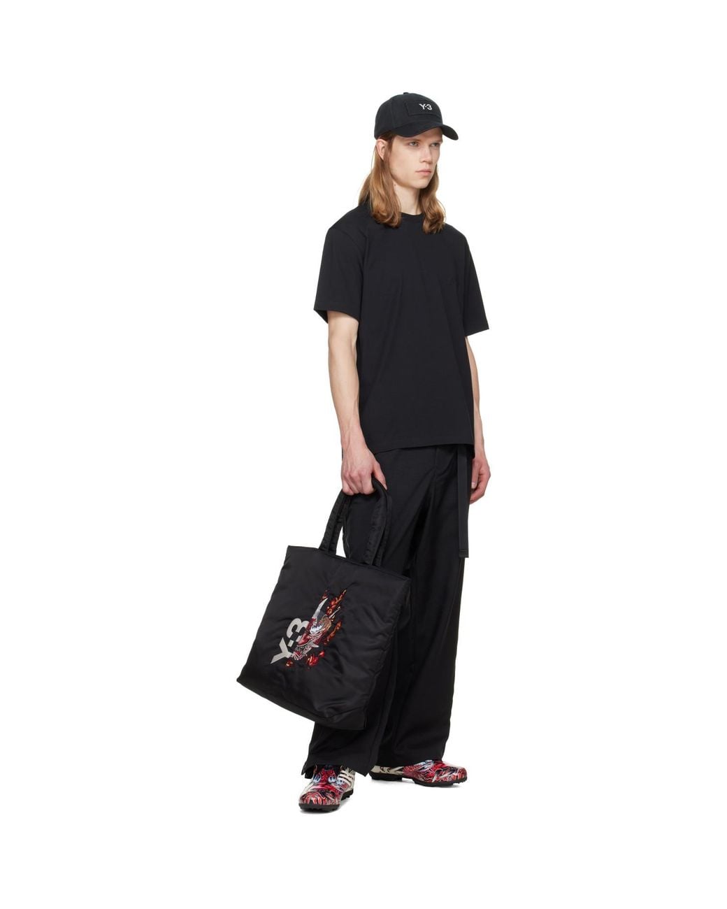 Y-3 Black 3-Stripes T-Shirt for men
