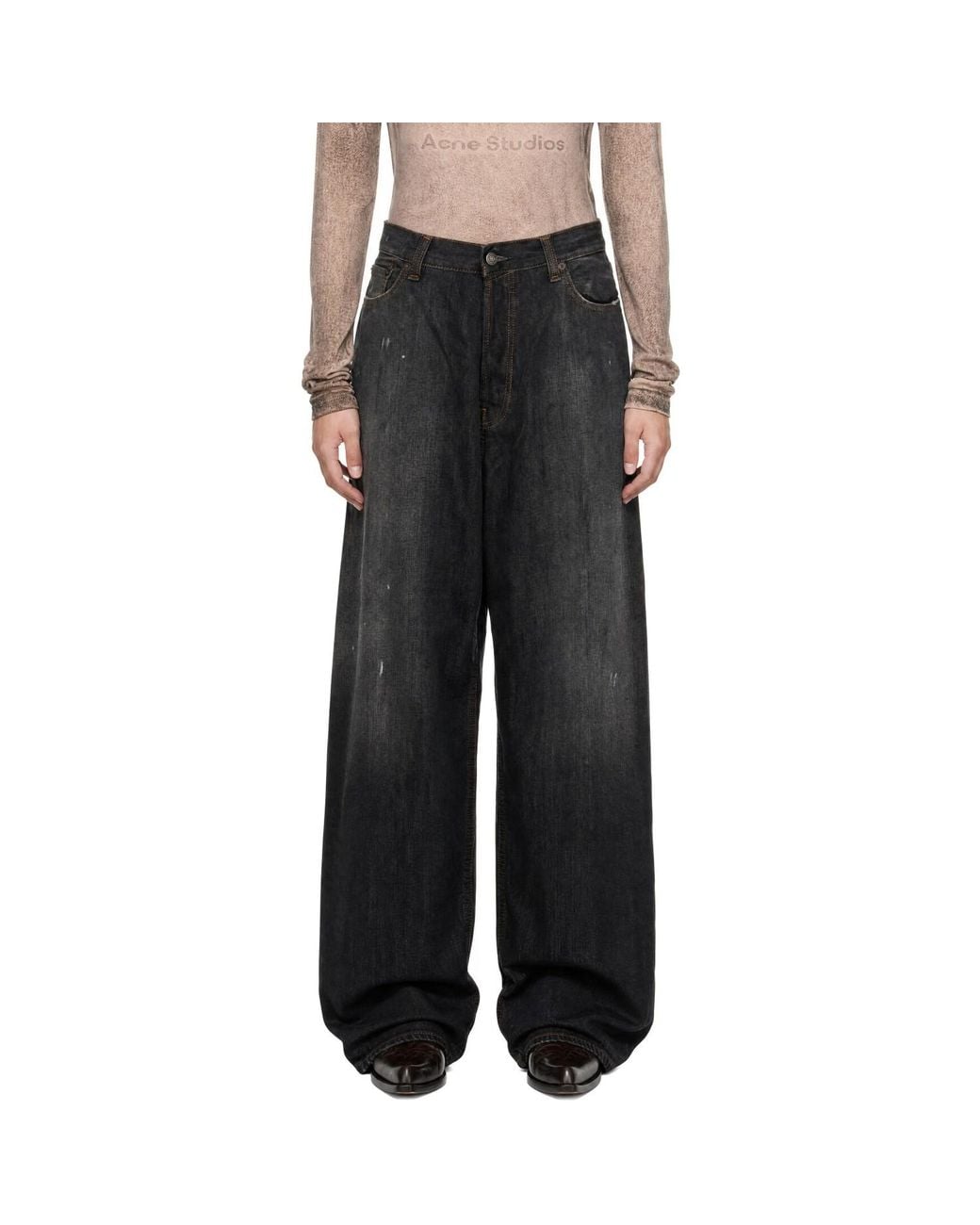 Acne Black 2023 U Loose Fit Jeans