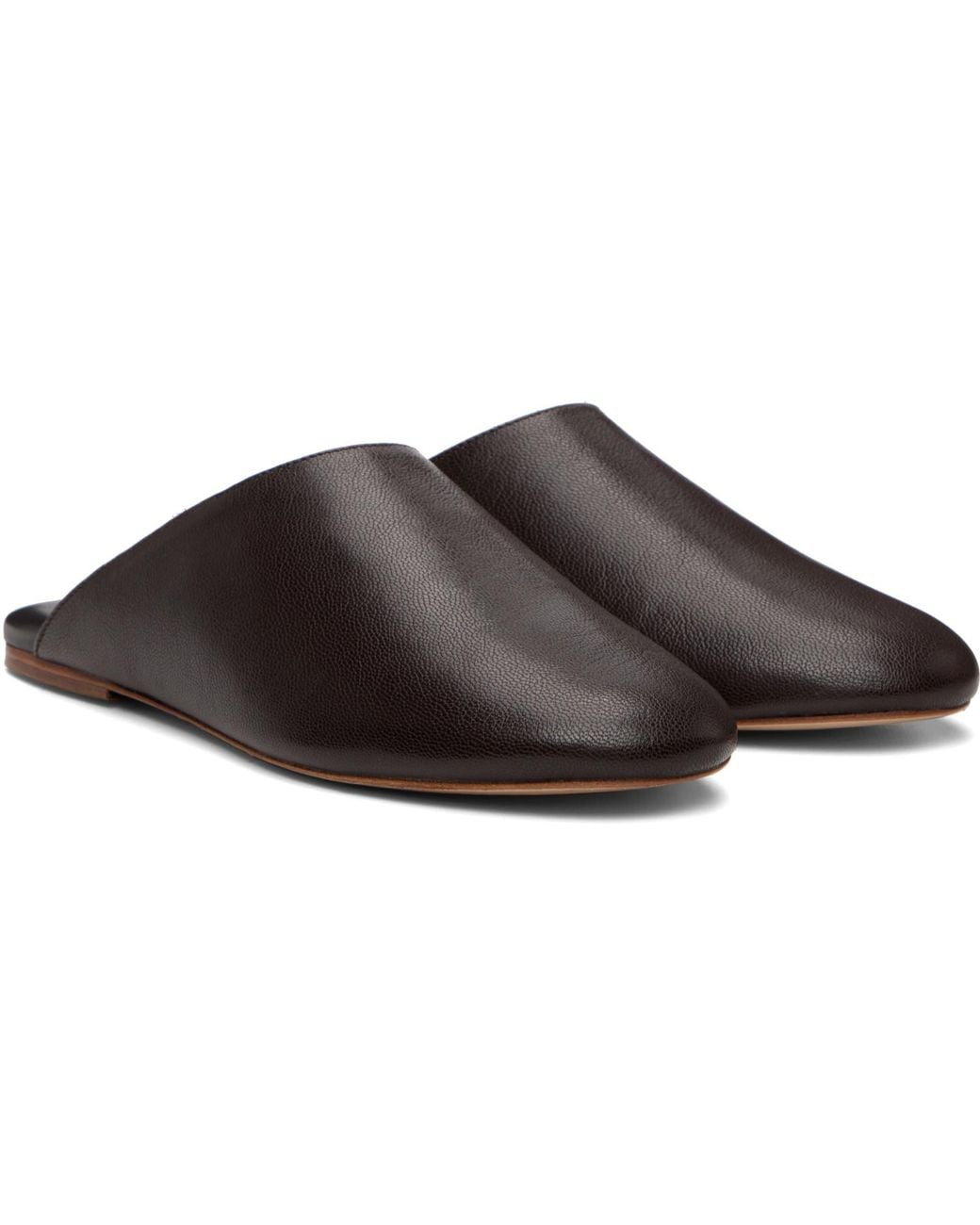 A.P.C. Black 'Les Mules' Slip-On Loafers