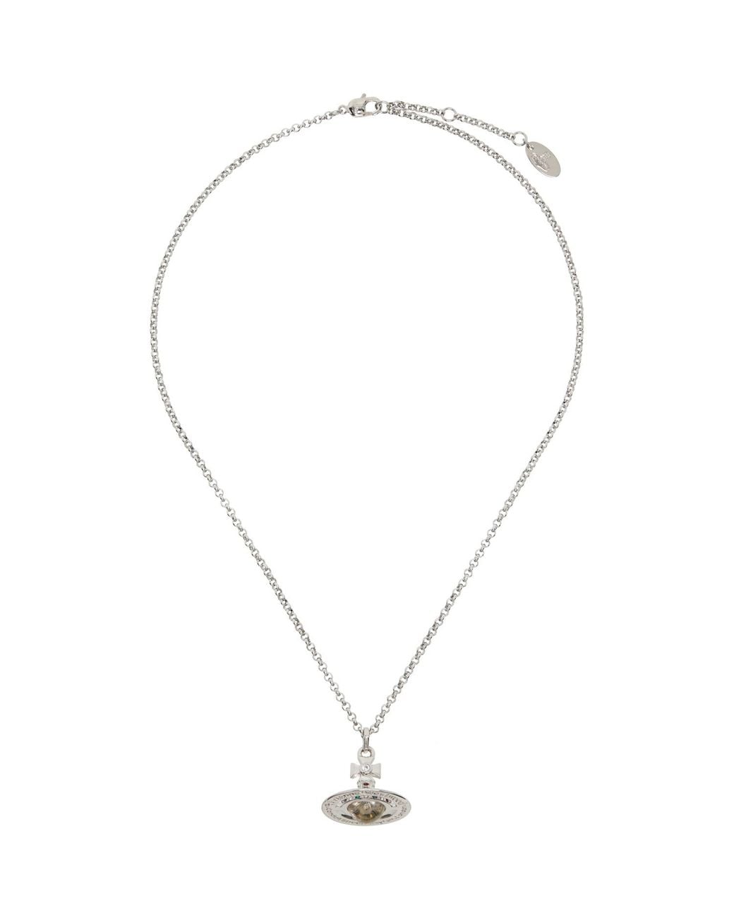 Vivienne Westwood Metallic New Tiny Orb Pendant Necklace for men