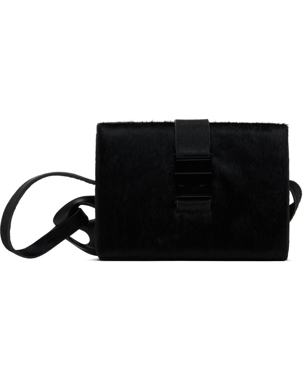 HELIOT EMIL Pony Hair Solely Box Bag in Black for Men | Lyst UK