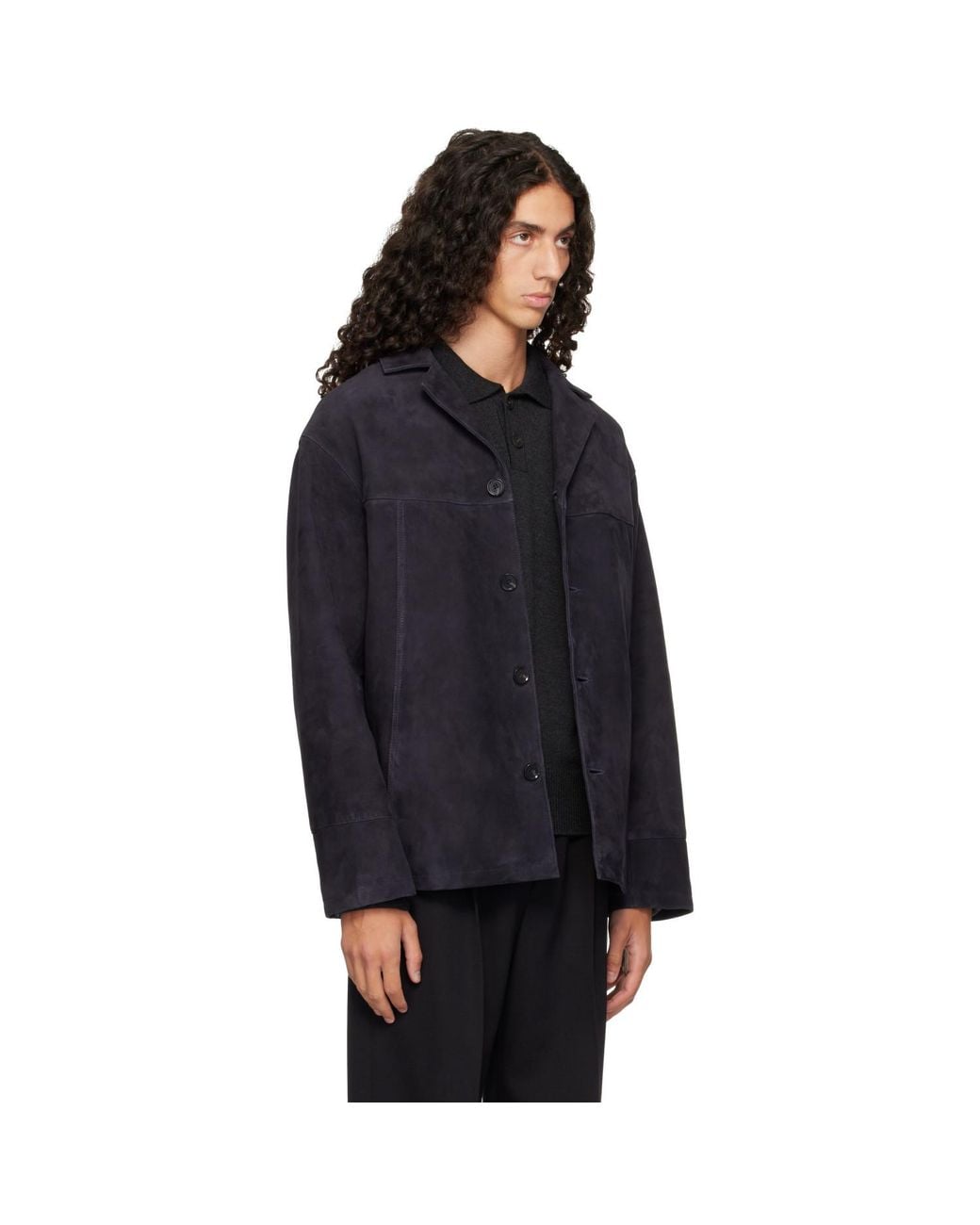 Arma Black Jack Suede Jacket for men