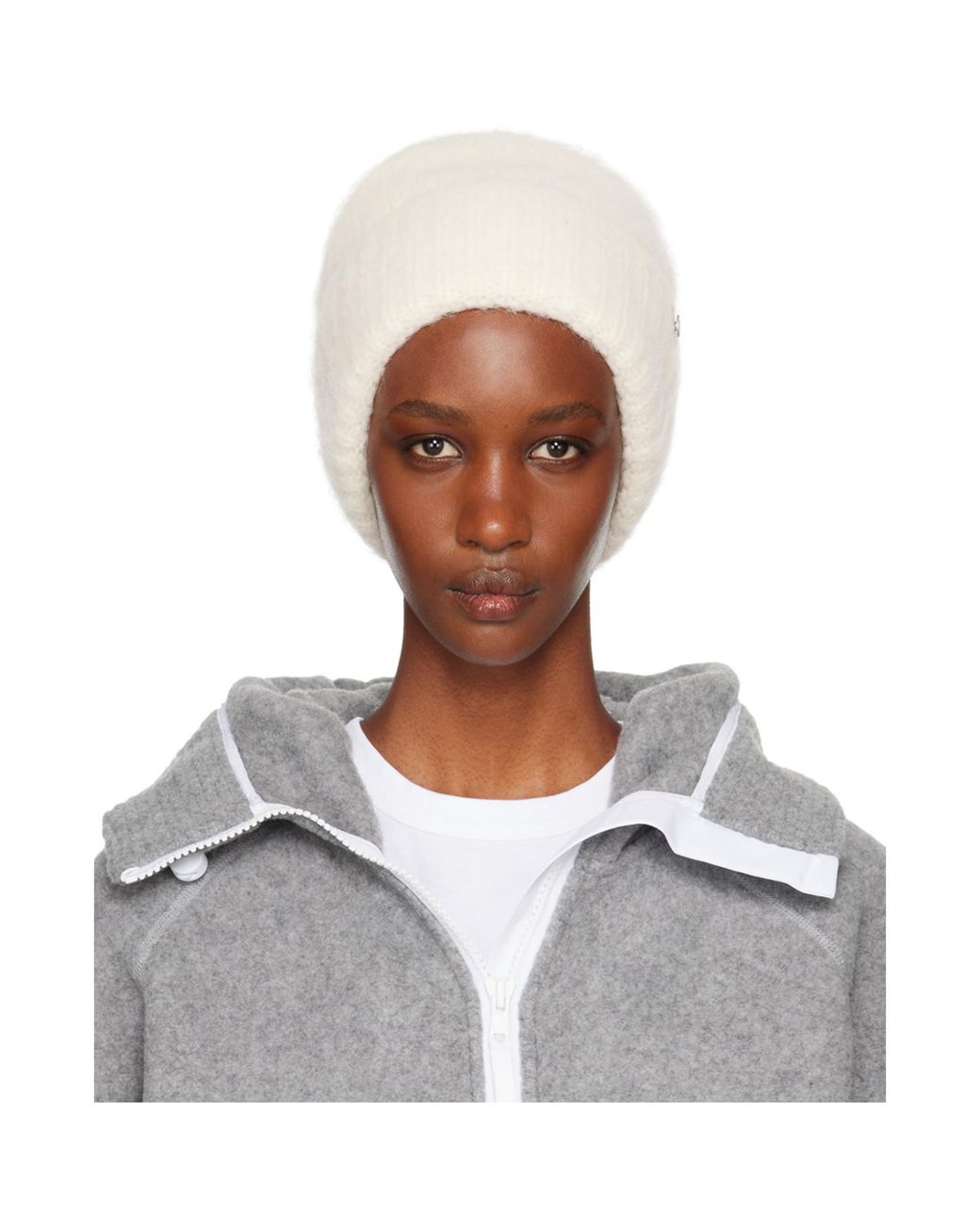 Canada Goose White Off- Alpaca Beanie
