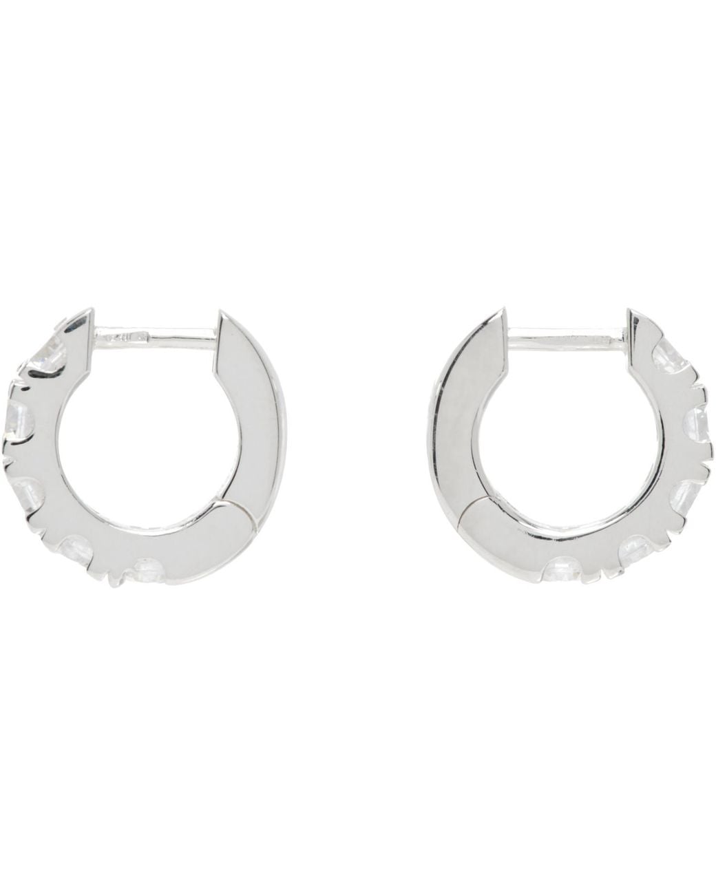 Hatton Labs Metallic Classic Hoop Earrings for men