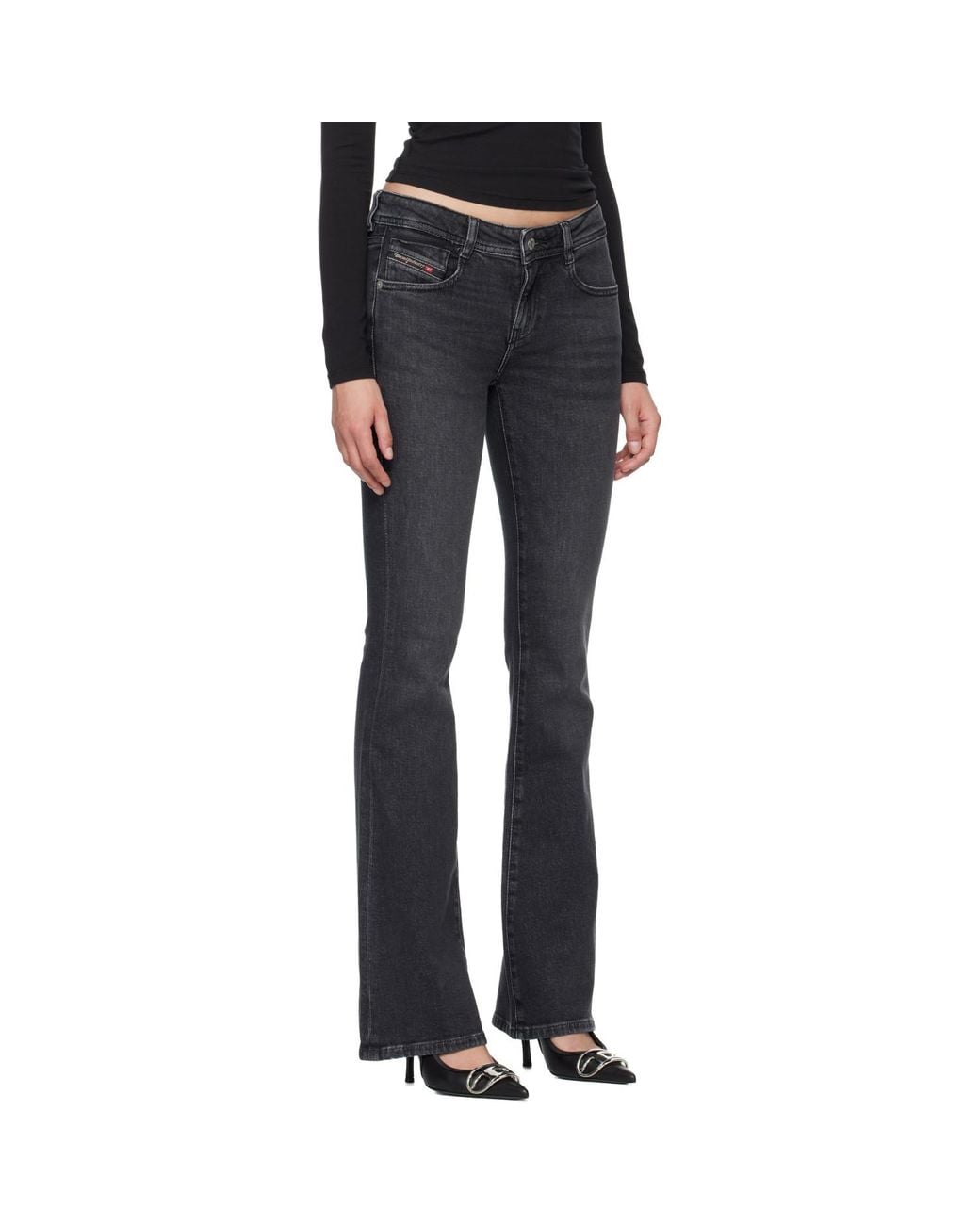 DIESEL Black Bootcut 1969 D-Ebbey Jeans