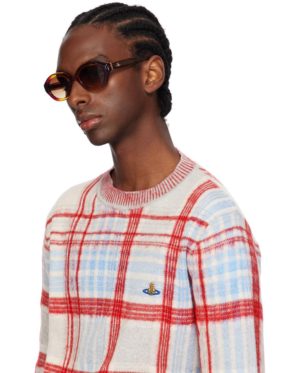 メンズ Vivienne Westwood &レッド Zephyr サングラス ブラック