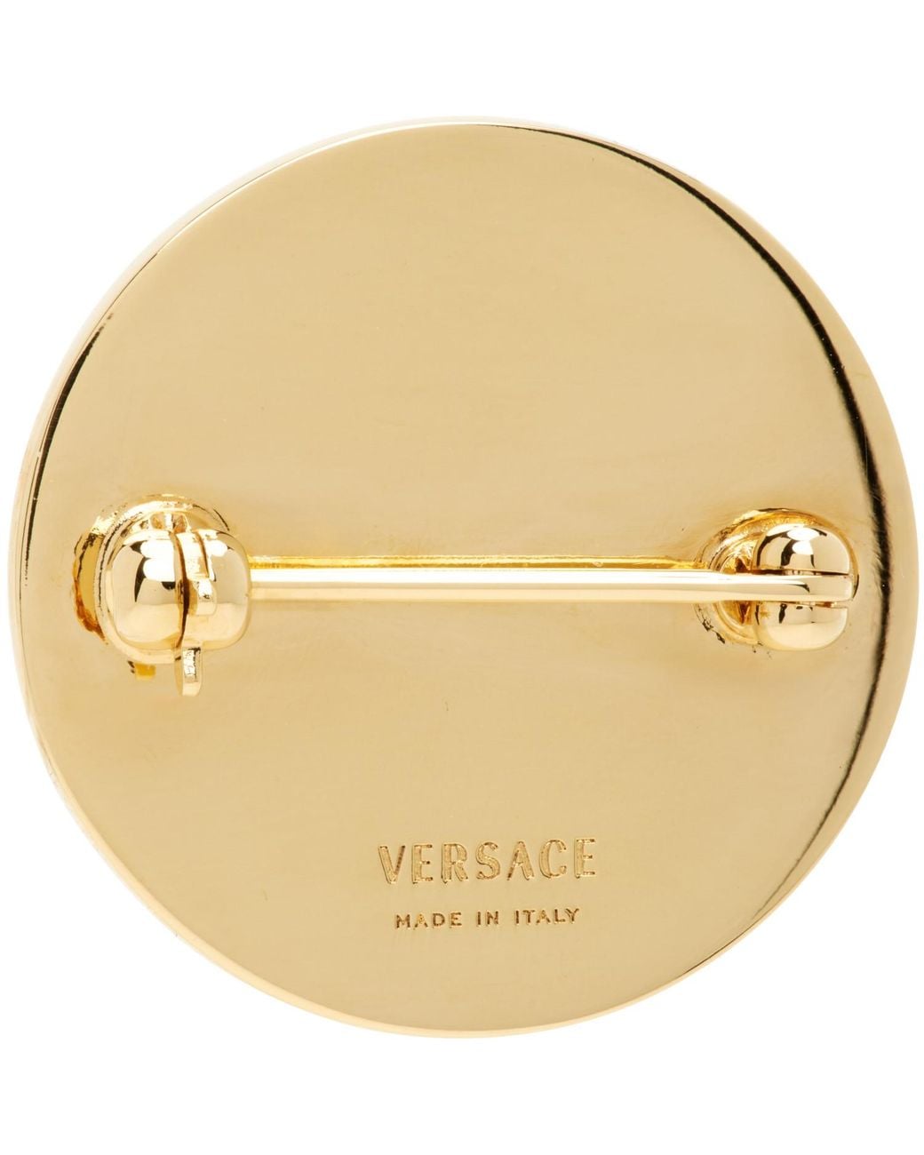 Versace Metallic Medusa Brooch