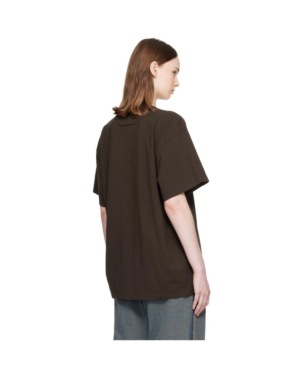 MM6 by Maison Margiela Black Horse Print Cotton T-Shirt