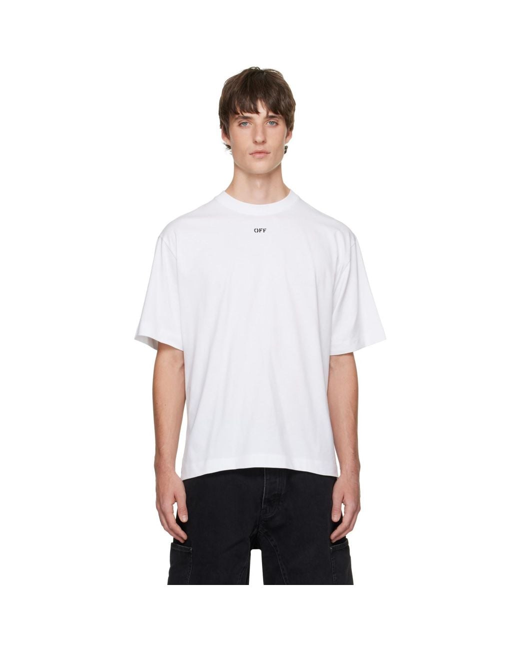 Off-White c/o Virgil Abloh White Negative Arrow Skate T-Shirt for men