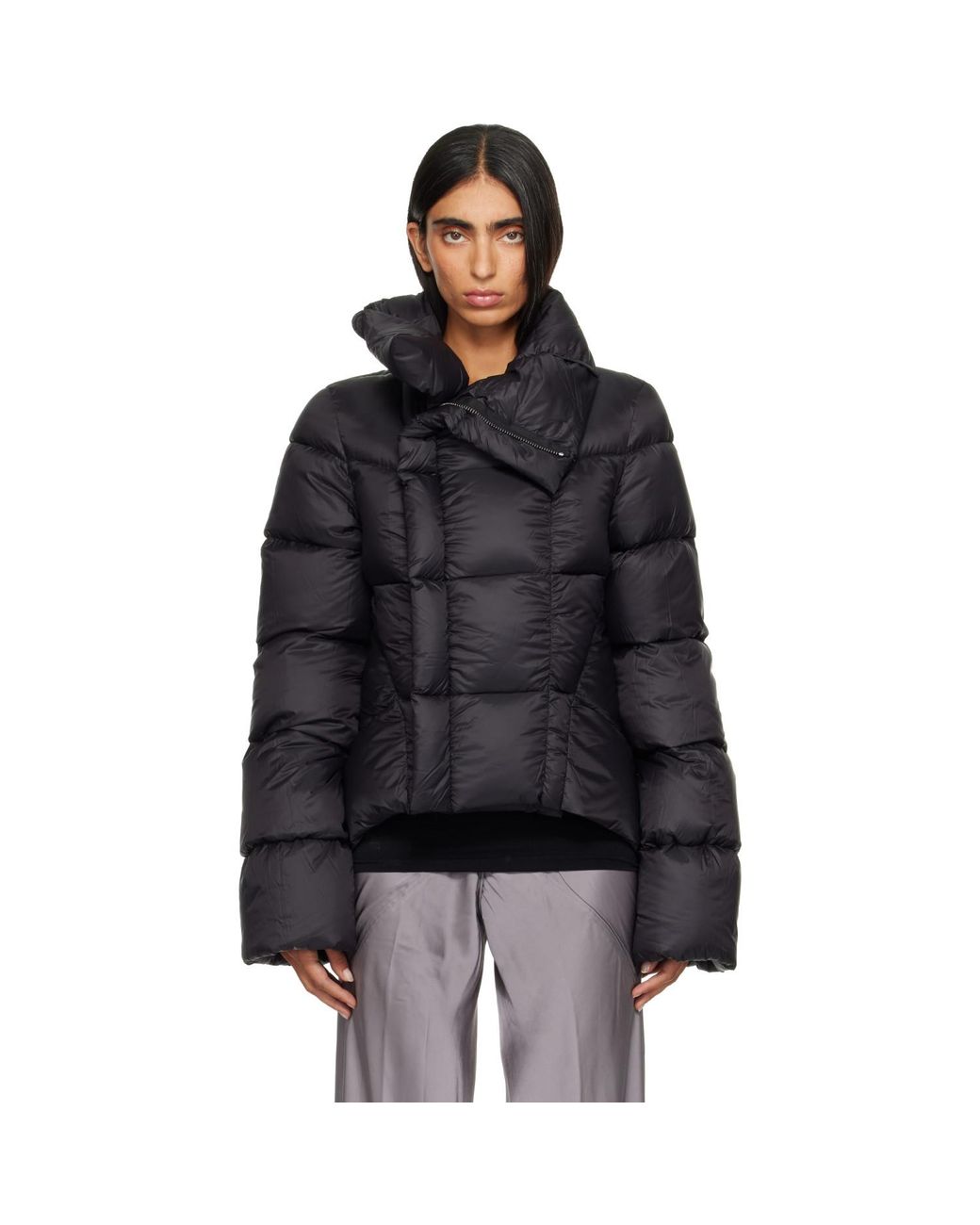 Rick Owens Black Tower Naska Duvet Down Jacket