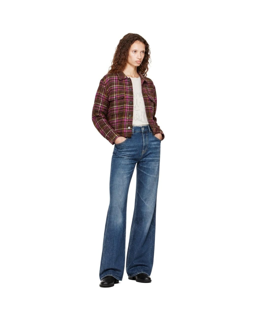 R13 Brown Padded Cropped Jacket