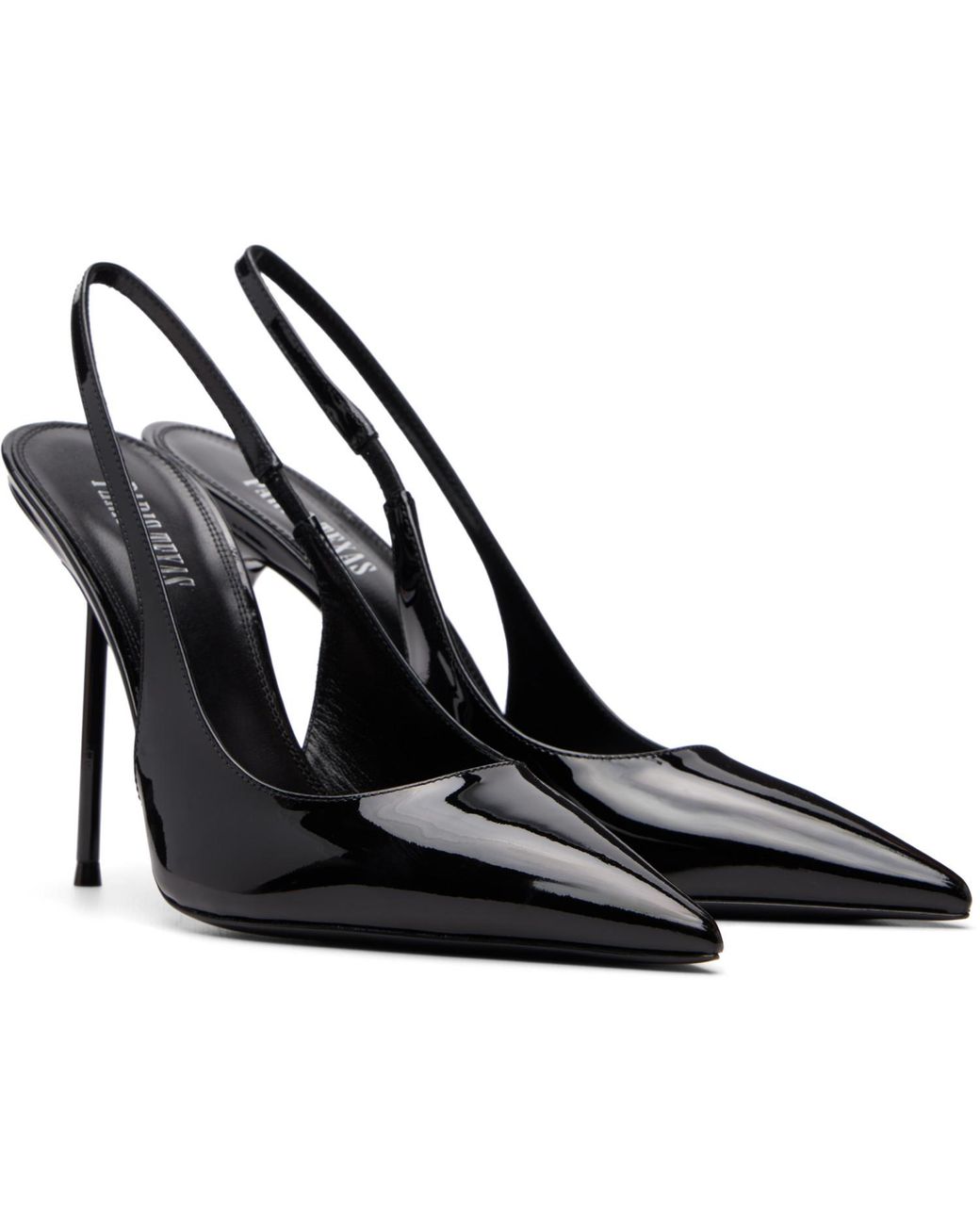 Paris Texas Black Lidia Slingback 105 Heels