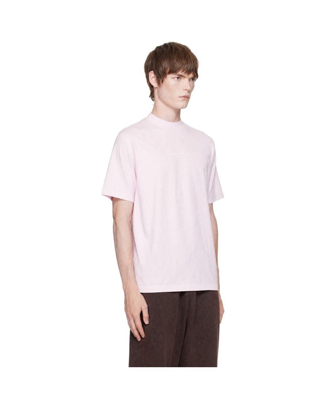 Alexander Wang White Logo Print T-Shirt for men