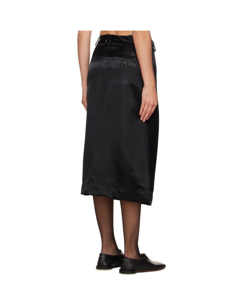 Niccolò Pasqualetti Black Matita Midi Skirt
