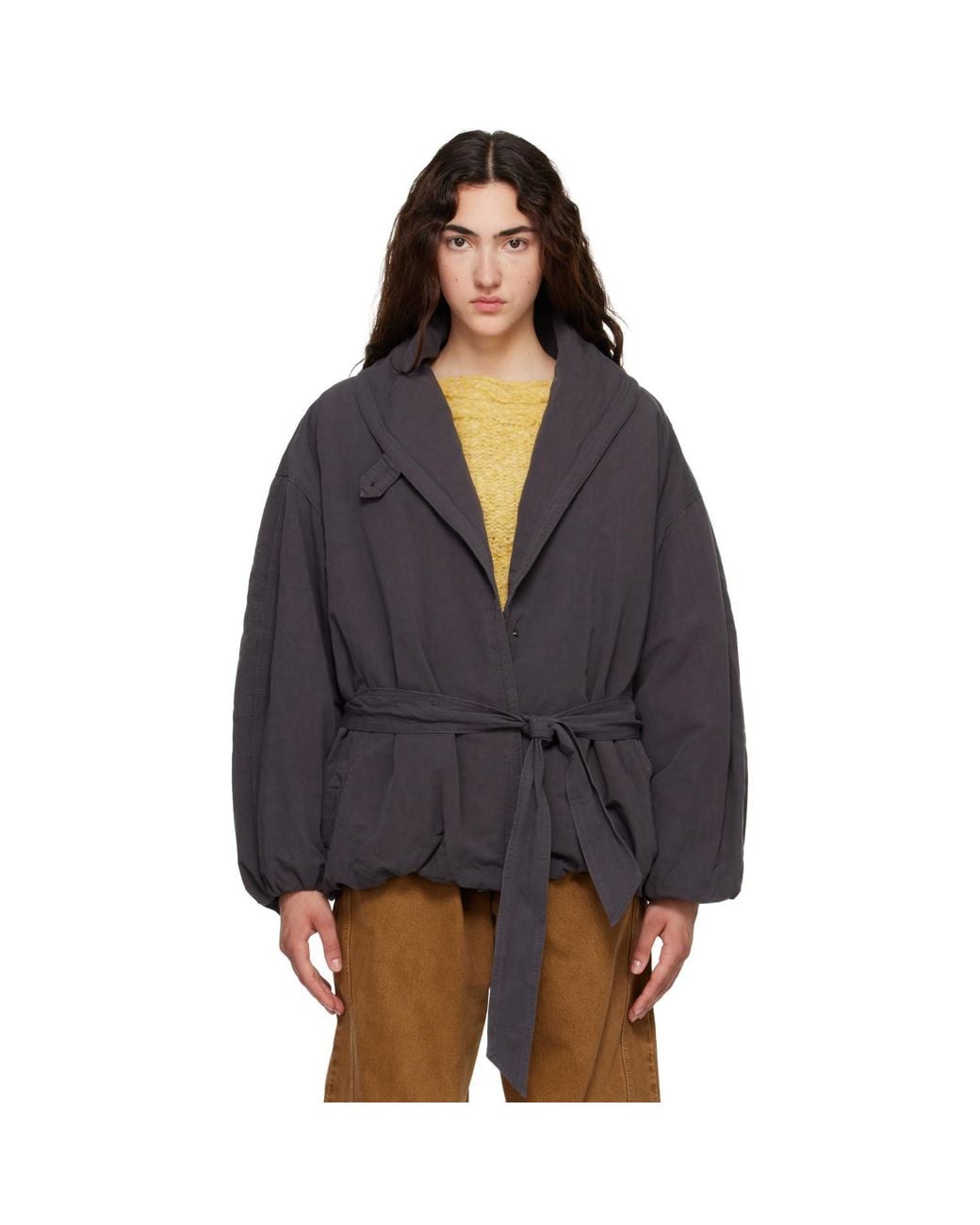 Isabel Marant Blue Volinda Cotton Trench Jacket