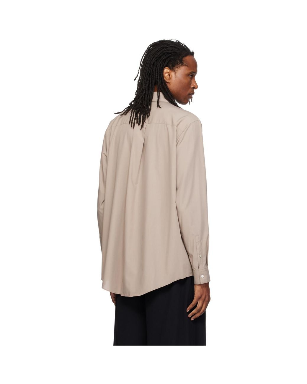 SOSHIOTSUKI Natural Rayon Oversized Shirt for men