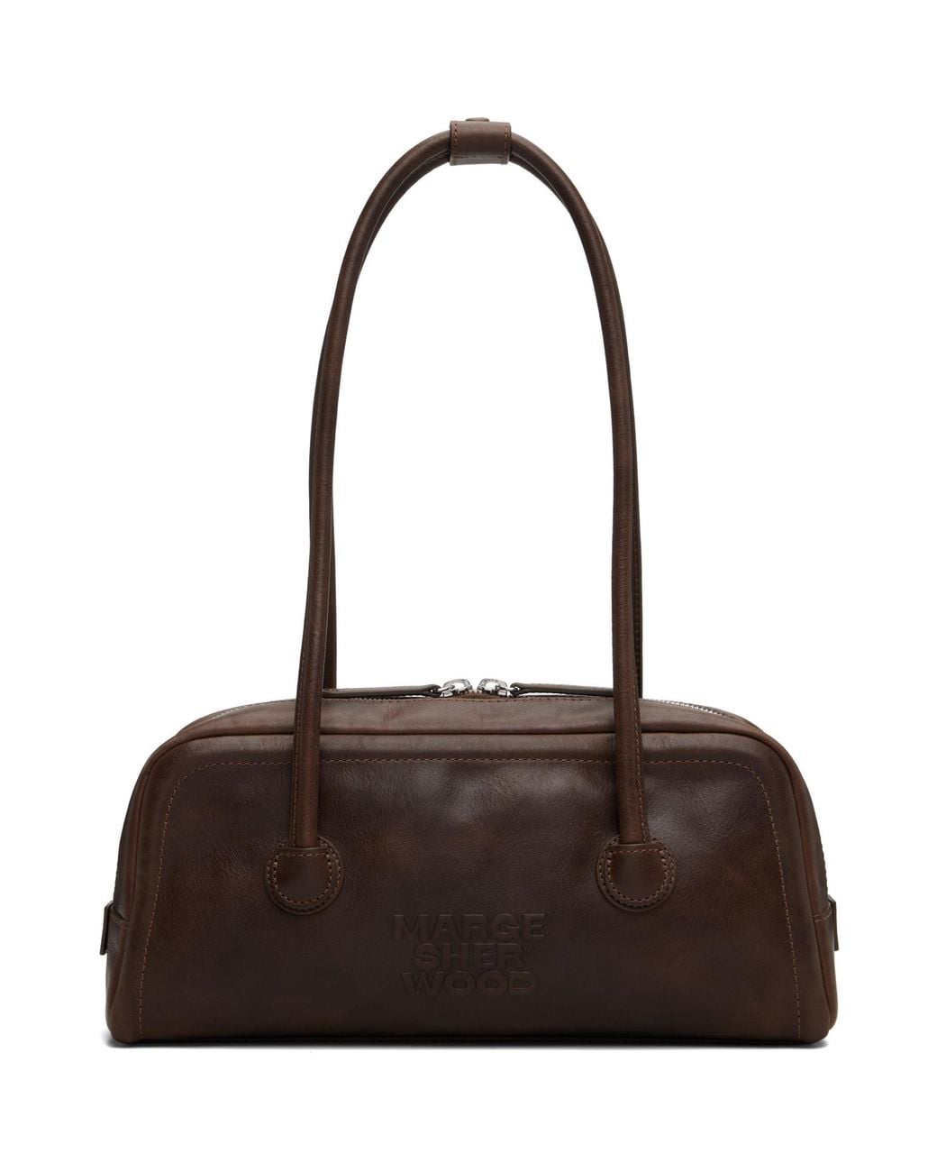MARGE SHERWOOD Brown Soft Boston Ew Mini Bag