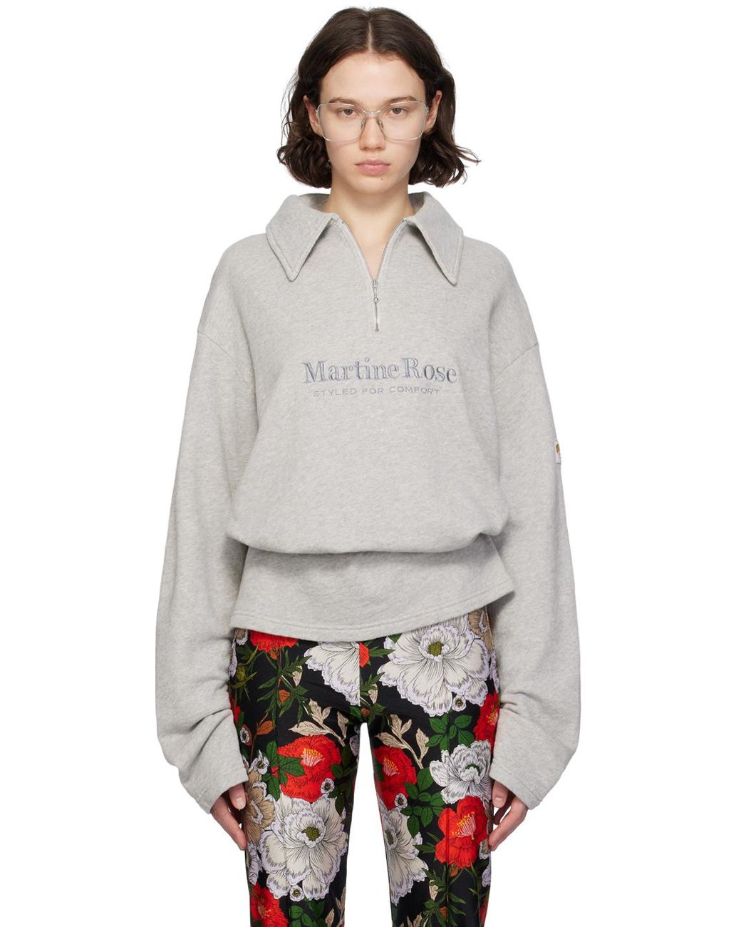 Martine Rose Zip Polo in Grey | Lyst UK Martine Rose Zip Polo in Grey | Lyst UK