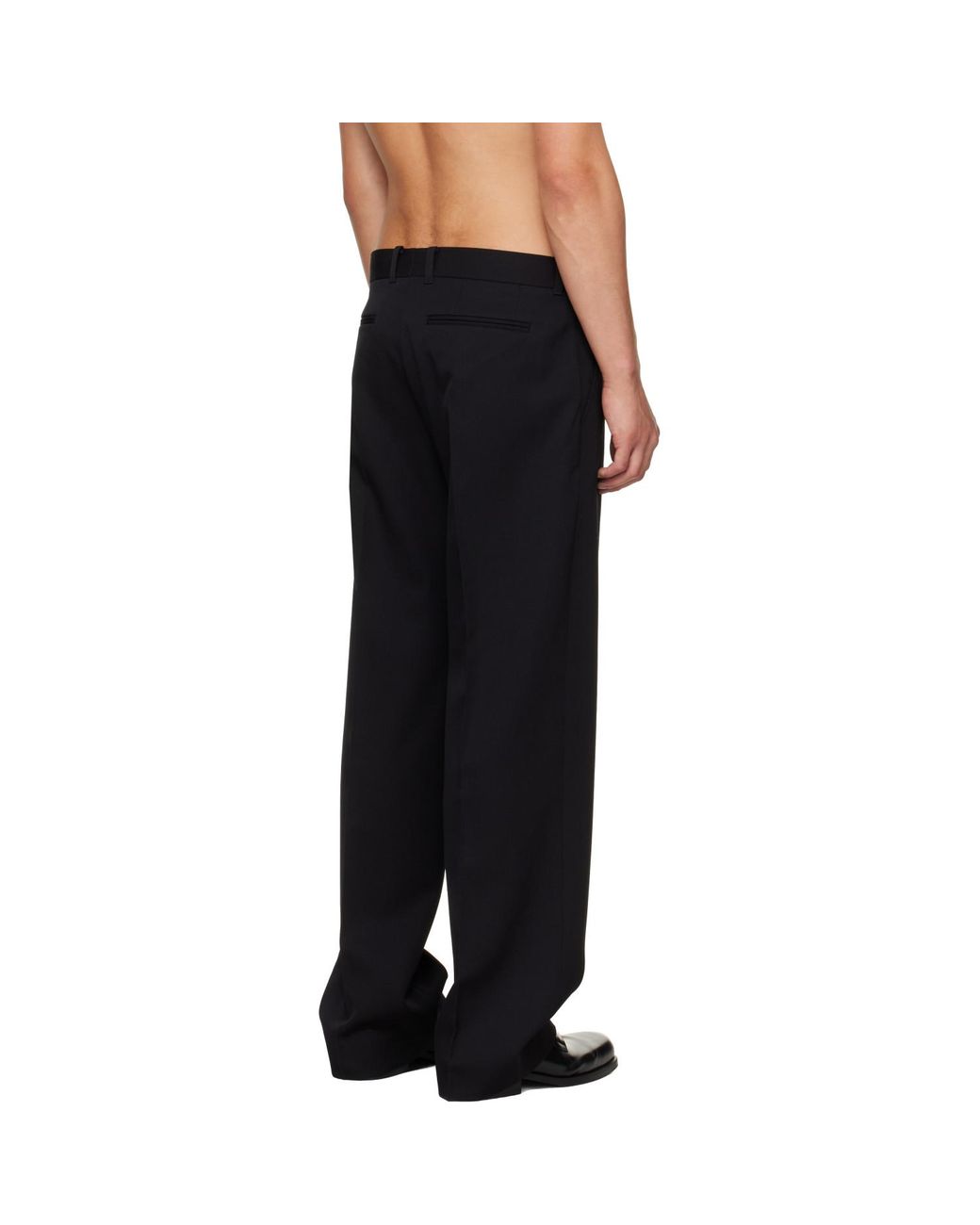 Our Legacy Black Slack Trousers for men