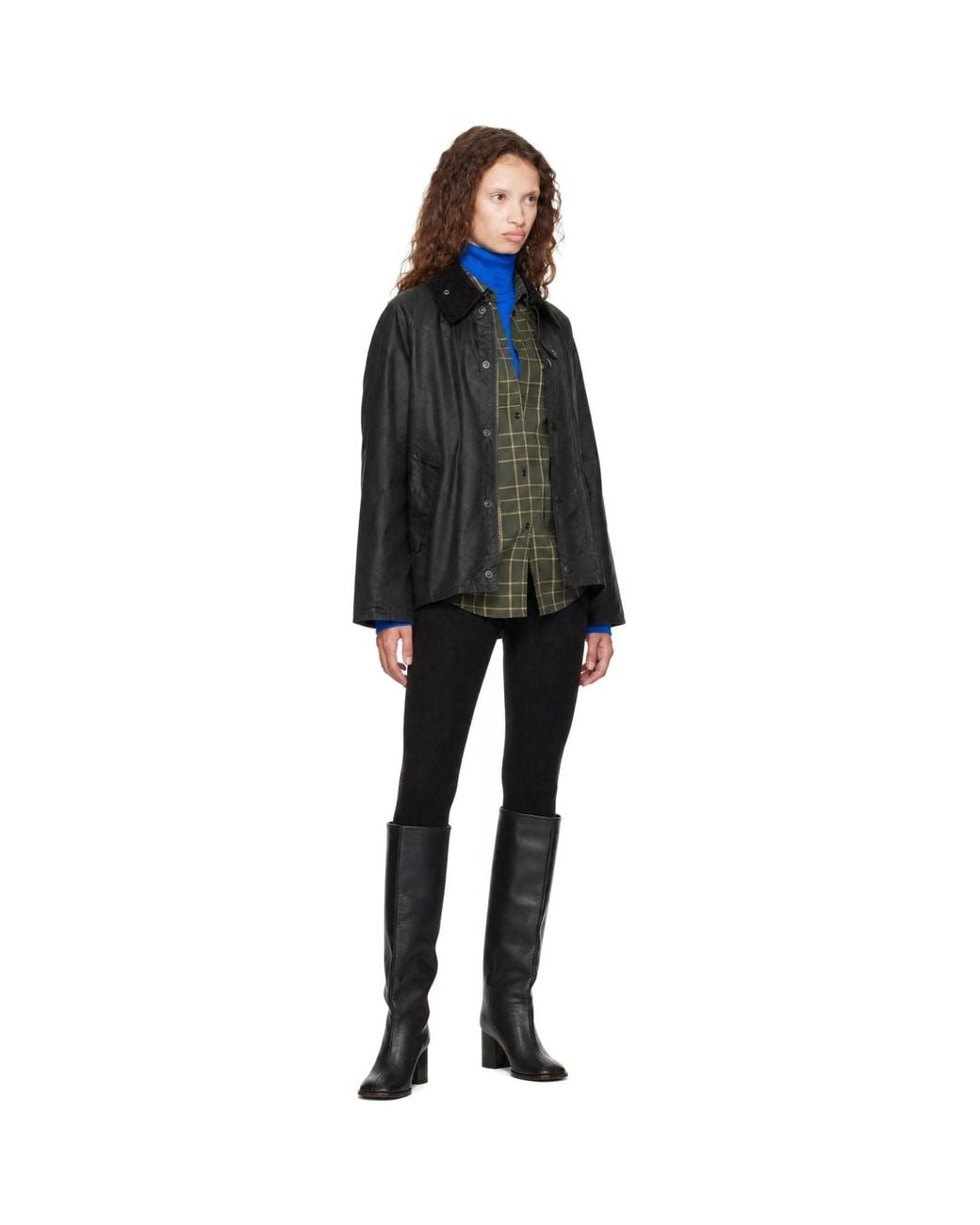 Barbour Black Transport Waxed Jacket