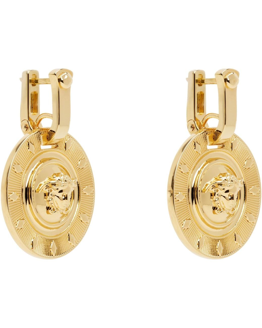Versace Metallic Irradia Earrings