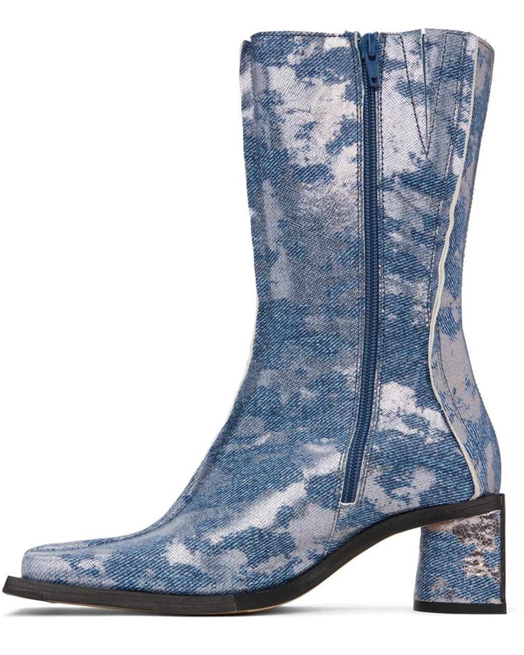 Miista Reiko Boots in Blue Lyst UK