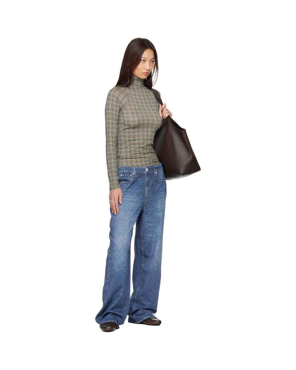 Rag & Bone Gray Shaw Jersey Turtleneck