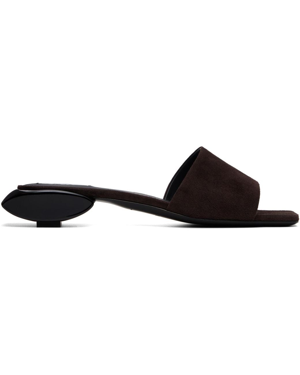 Alaïa Black Ellipse Mule Sandals