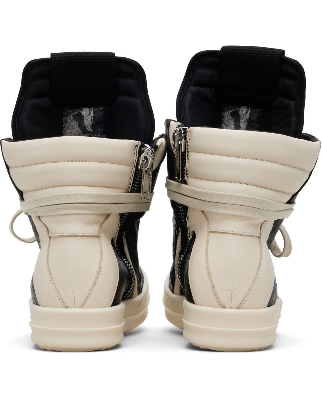 Rick Owens Black Temple Geobasket Sneakers