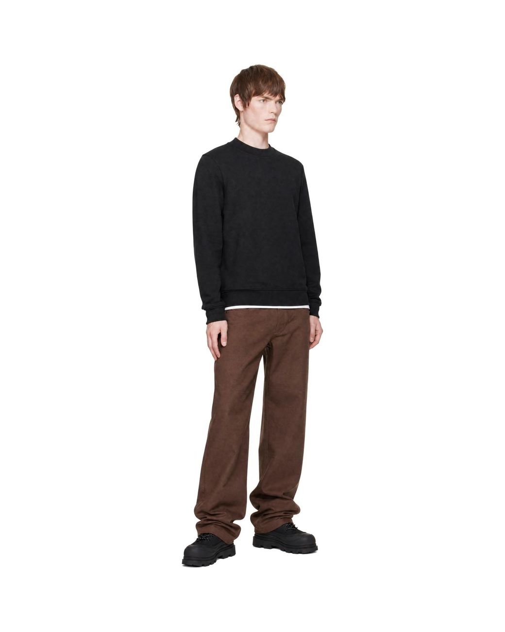 Moncler Black Matt Sweatshirt for men