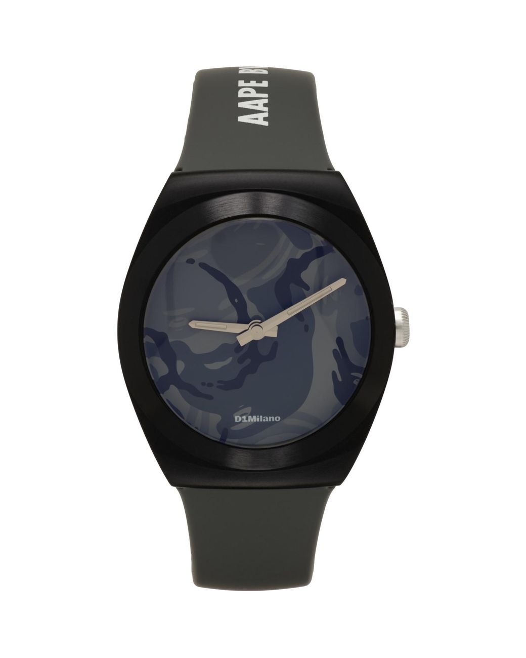Aape By A Bathing Ape Black D1 Milano Edition Camo Canva Watch for men