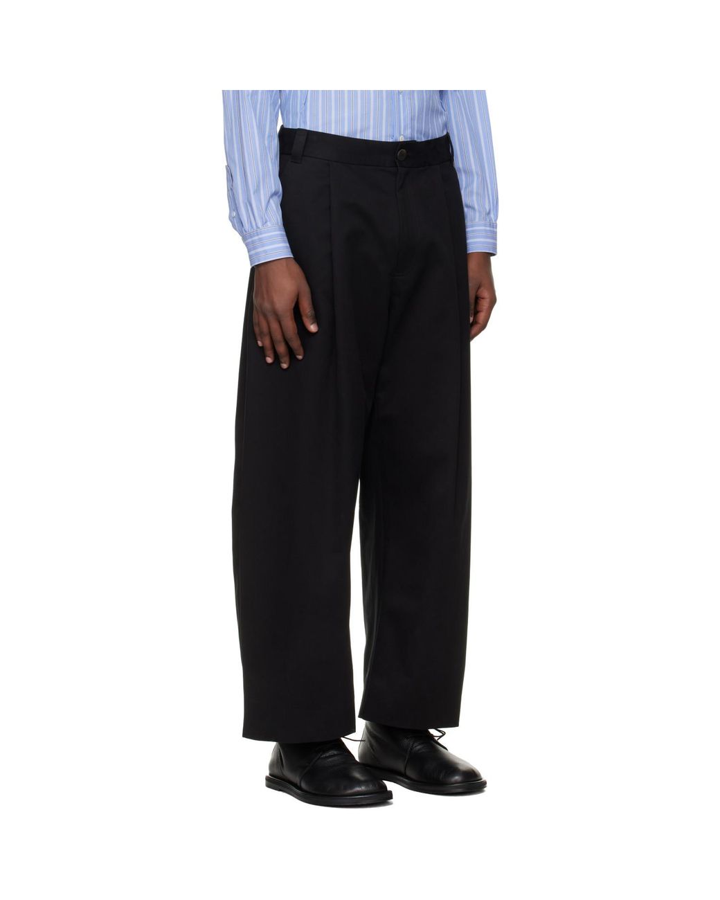 Studio Nicholson Black Sorte Trousers for men