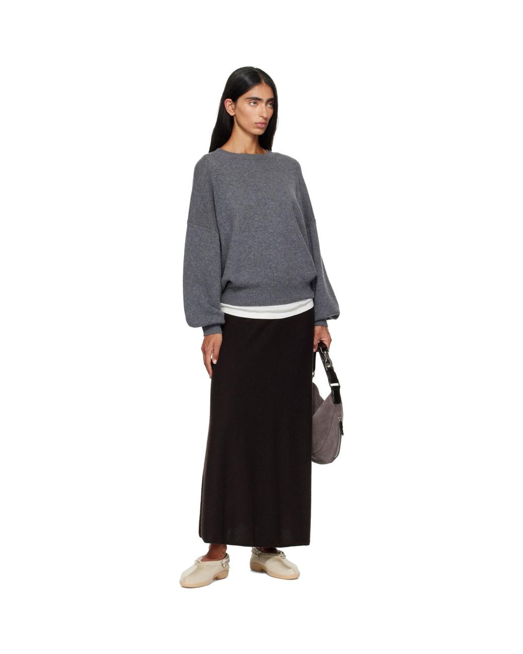 Lisa Yang Gray Veira Sweater