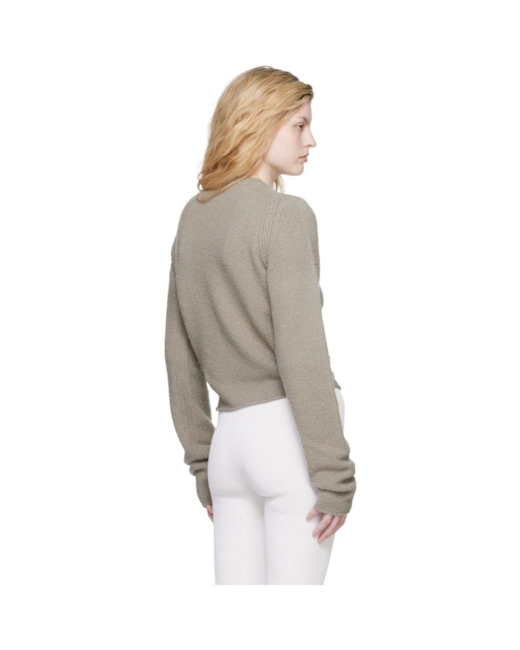 Rier Multicolor Taupe Wool Boucle Sweater