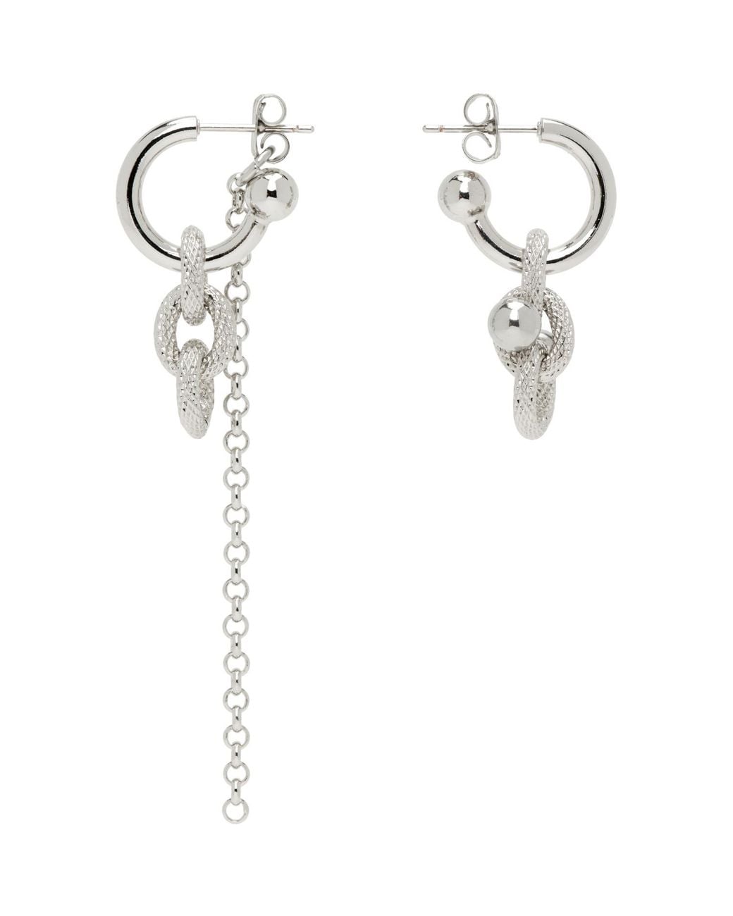 Justine Clenquet White Blake Earrings