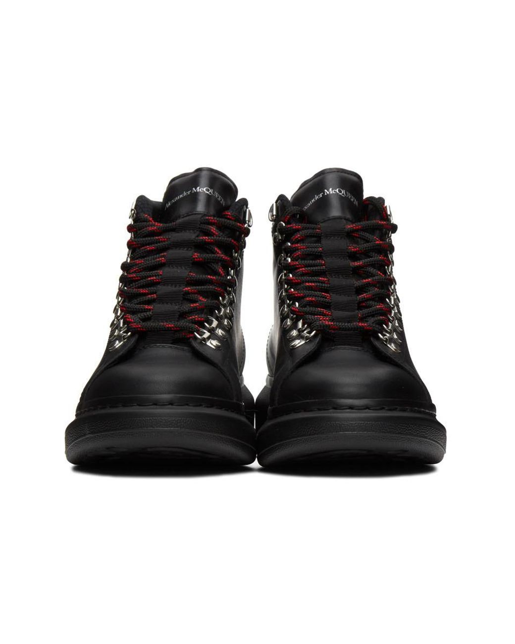 Alexander McQueen Black Hybrid Hiking Boots for Men | Lyst