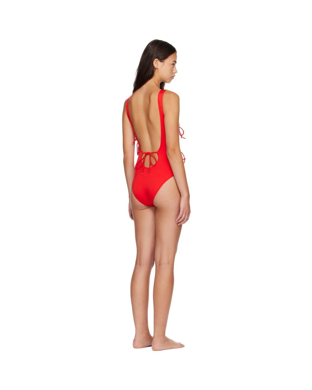 Ganni Red Cherry Swimsuit