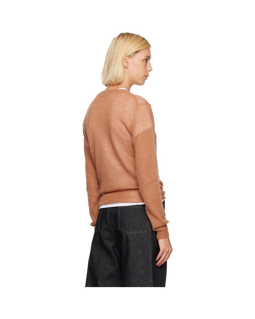 Studio Nicholson Black Tan Eyla Sweater