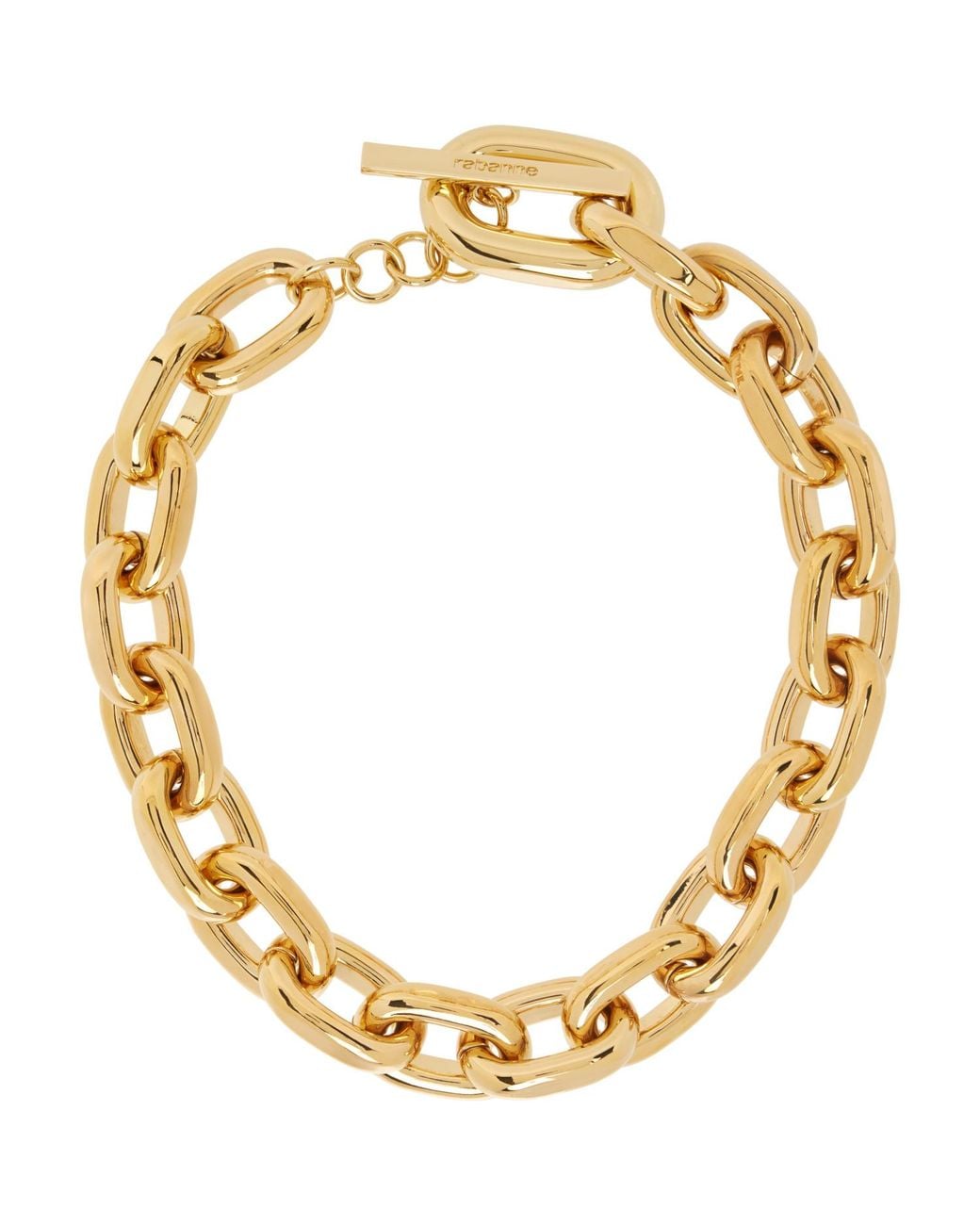 Rabanne Metallic Xl Link Necklace