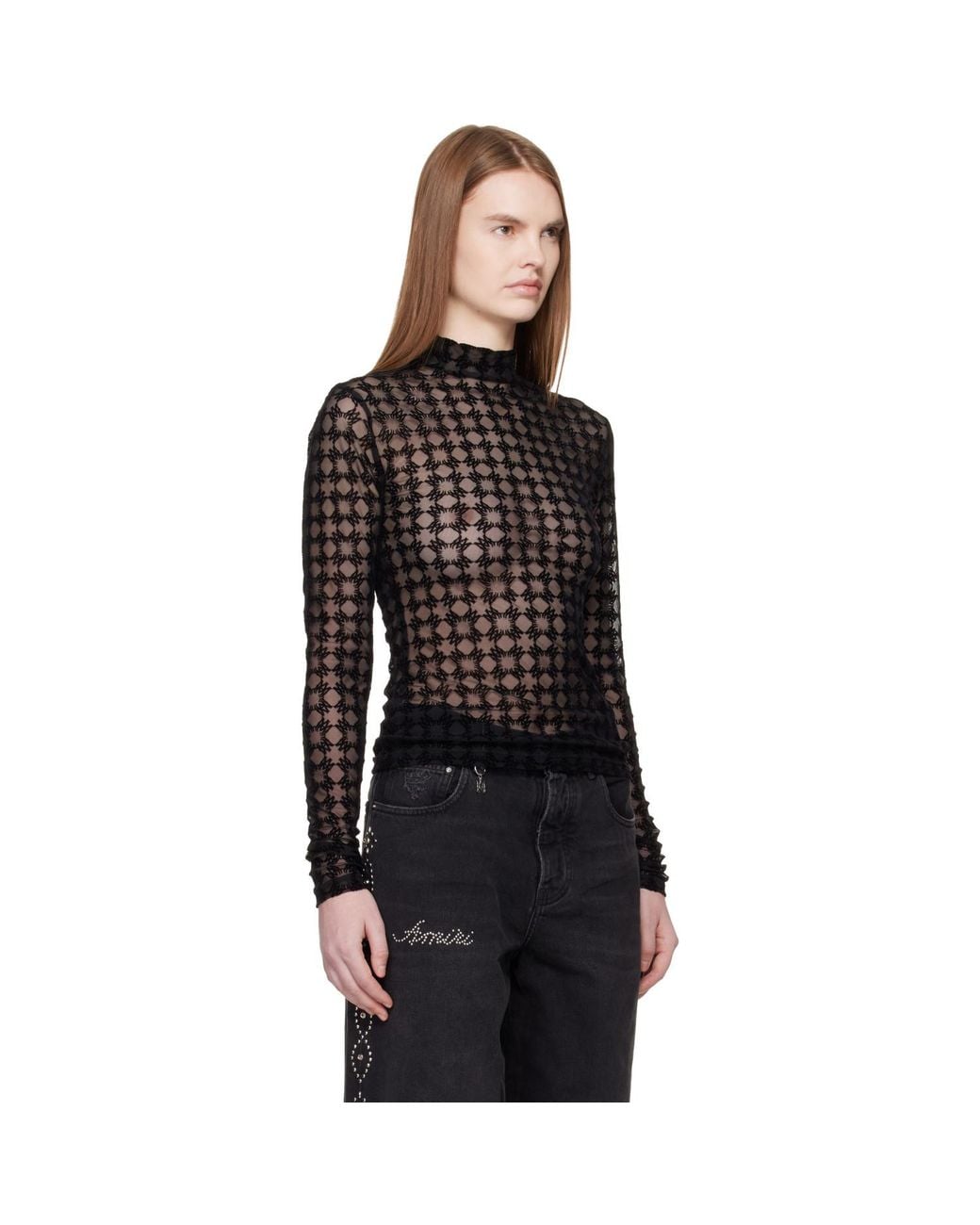 Amiri Black Ma Quad Flocked T-Shirt
