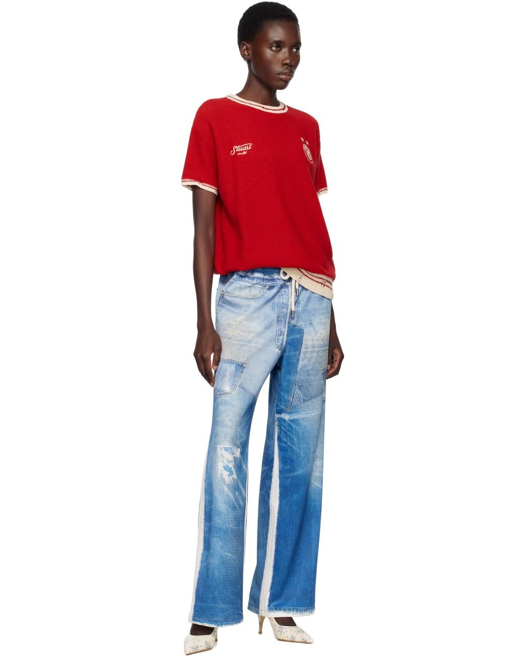 【関税込み】Andersson Bell レッド Football 半袖トップス ANDERSSON BELL レッド Football 半袖トップス レッド | Lyst