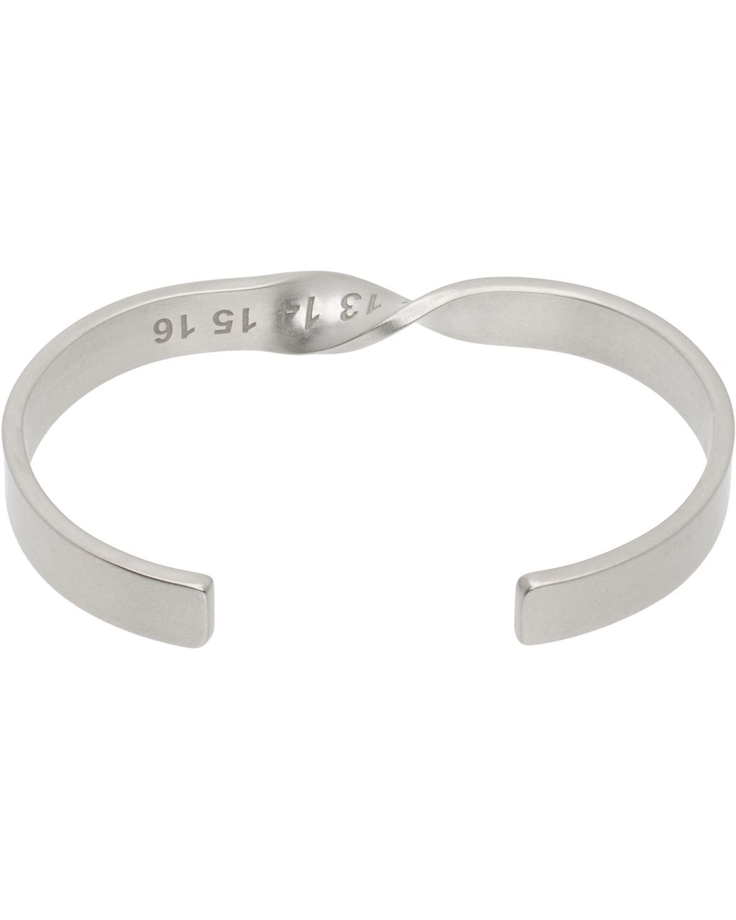 Maison Margiela Twisted Number Logo Bracelet in Black for