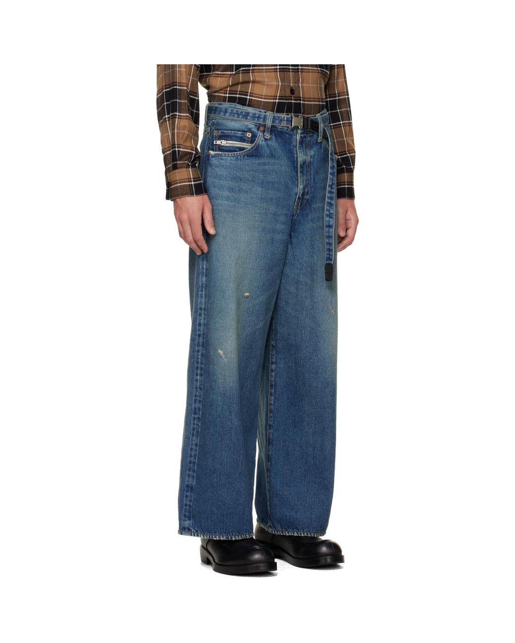 Sacai Blue Beyondexx Jeans for men