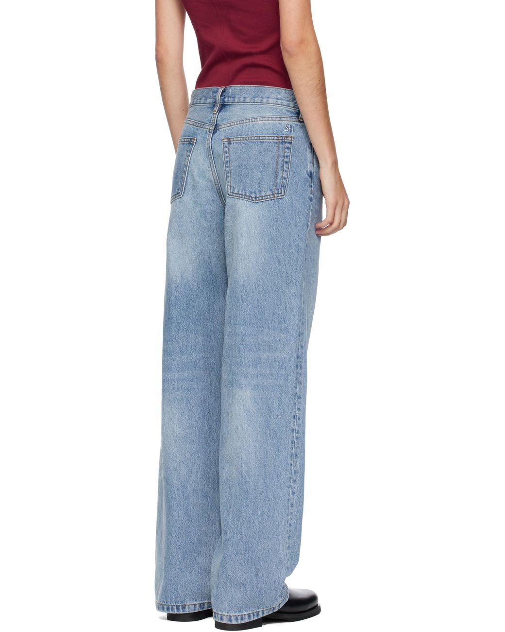 Still Here Blue Everyday Straight Jeans