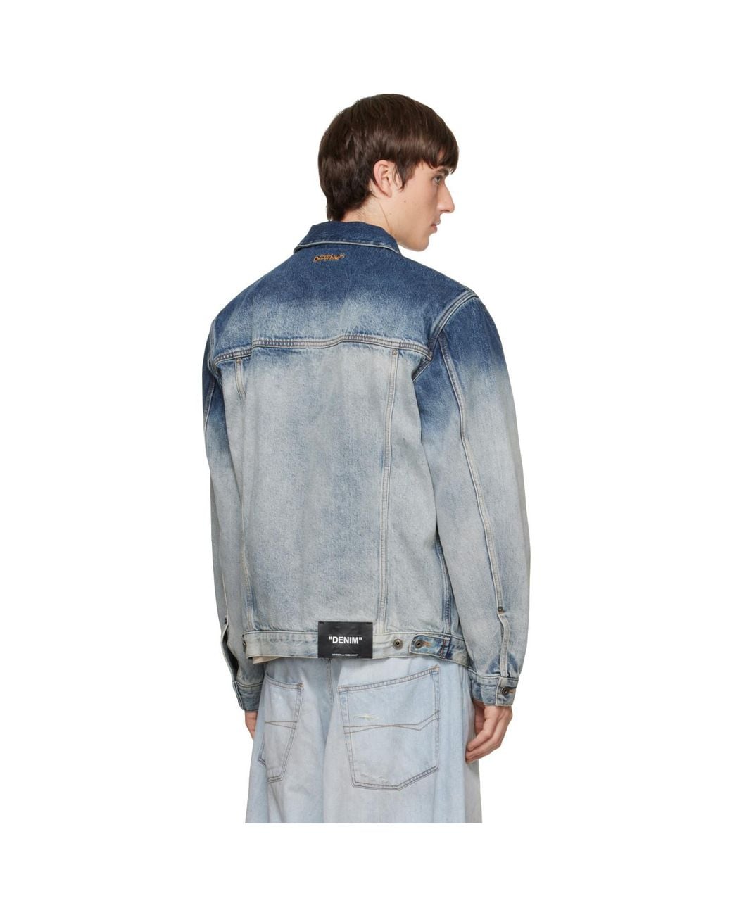 Off-White c/o Virgil Abloh Blue Bookish Skate Denim Jacket for men